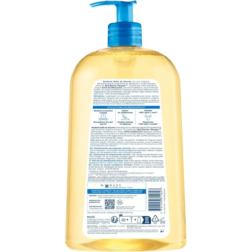 Atoderm Olio Doccia per Corpo Viso Mani