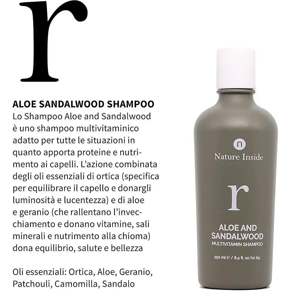 Aloe e Sandalo Shampoo per lavaggi Frequenti