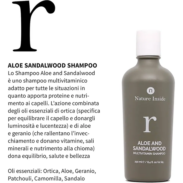 Aloe e Sandalo Shampoo per lavaggi Frequenti
