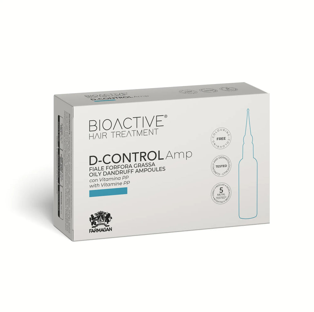 Bioactive Hair Treatment D-Control Oily Amp Fiale anti-forfora grassa