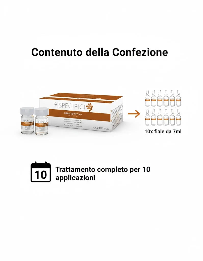 Vitastyle Gli Specifici Siero Nutritivo per Capelli - 10 Fiale da 7ml