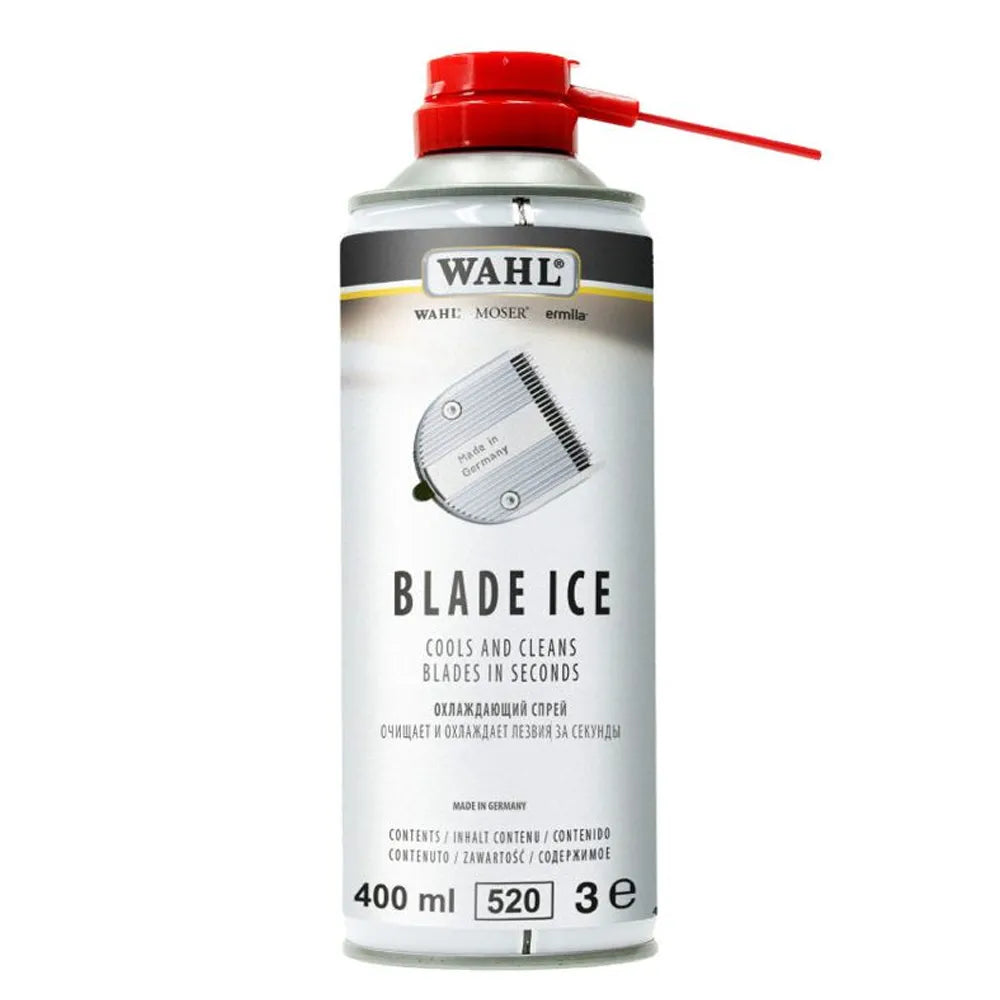 Wahl Blade Ice Spray Refrigerante Moser 400ml per Tagliacapelli e Rasoi