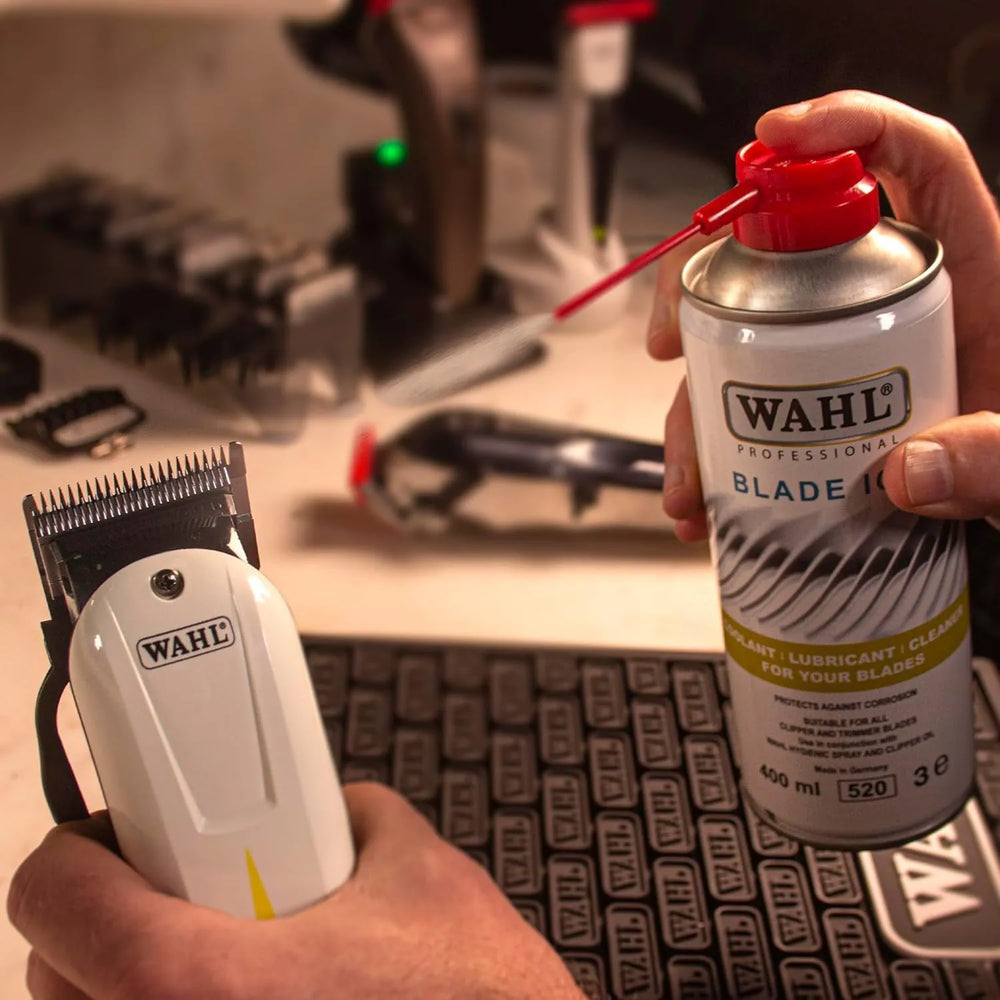 Wahl Blade Ice Spray Refrigerante Moser 400ml per Tagliacapelli e Rasoi